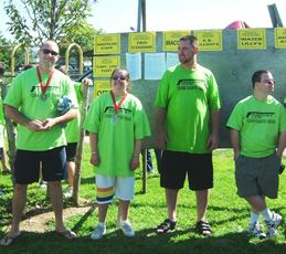 Our racers at the awards panel